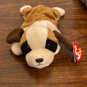 💜5/$16 💜 Rare! NWT 1996 Bernie Beanie Baby with tag error!